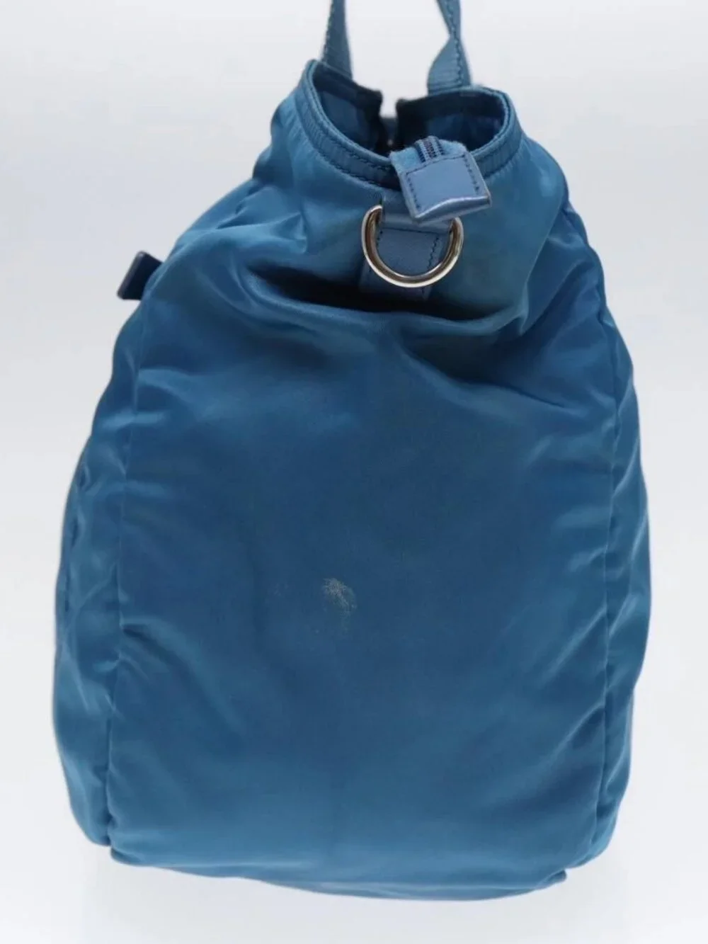 PRADA Shoulder Bag Nylon 2way Blue Silver - Picture 6 of 16